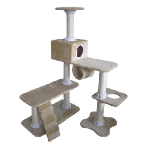 Cat Tree w/Hiding Box and Scratching Posts, QQ80044