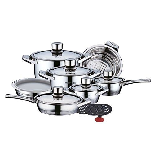 Authentic Zillinger 17 Piece Deluxe Stainless Steel Cookware Set ZL-702 - Inspired By S.L.G Germany