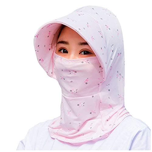 Sun Hats for Women, Sun Hat with Face Shield, Face Cover Sun Hat, Protective Hat with Face Shield, Women Large Summer Hat Sun Visor Wild Fashion Cloth Hat Fishing Hat Safari Cap (Beige)