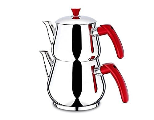 Turkish Tea Kettle |tee and Electric Kettle Demlik Caydanlik Semaver Samovar Piramit Family/Aile