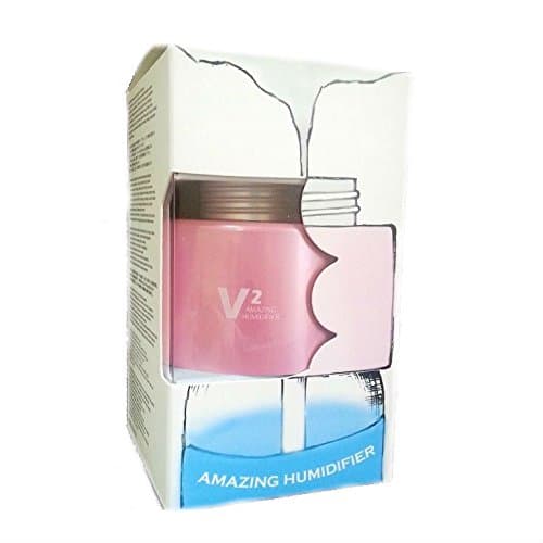V2 Amazing Bottle Cap Portable Humidifier Fits Over A Water Bottle Pink