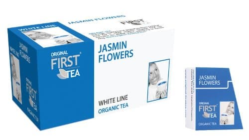 First Tea The WhiteLine Jasmin Flowers Organic Tea 36-count Tea Bags