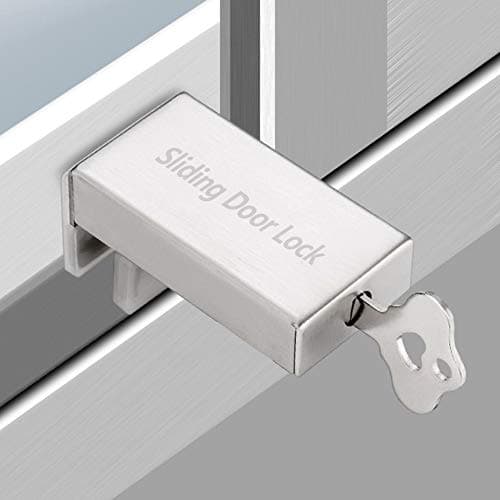 Sliding Door Lock Baby Safety Slide Window Locks for Kids Proof Patio Closet Doors Security Lock Child No Drilling Tools Needed