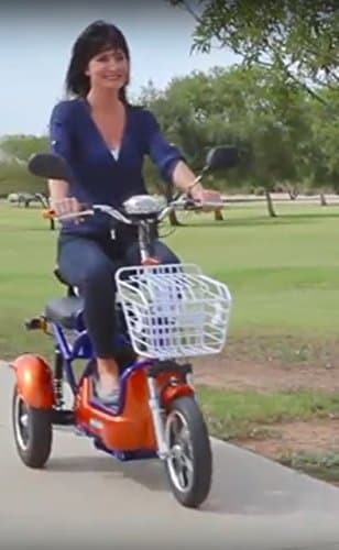 Electric Wheels Llc Three Wheeler Get Around Scooter Sexy-Scoot-Or Front S