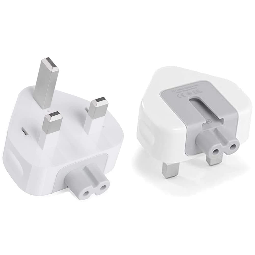 eWINNER AC Power Adapter UK/EU/US Wall Folding Plug Duck Head Charge Adapter UAE Standard Plug Duck Head for MacBook Pro/MacBook Air/Mac iBook/iPhone/iPod/etc (2 Pack) (UK Plug)