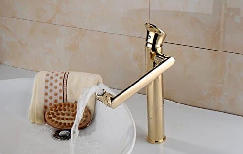 Yannini Golden Rose gold full copper basin faucet and fortune cat faucet multi-angle rotation