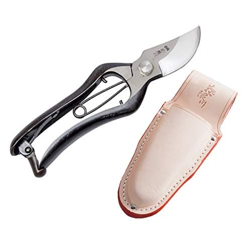 "HANAKUMAGAWA" Pruning/Gardening Shears Type B 200mm(7.9") with Leather case, Made in Japan