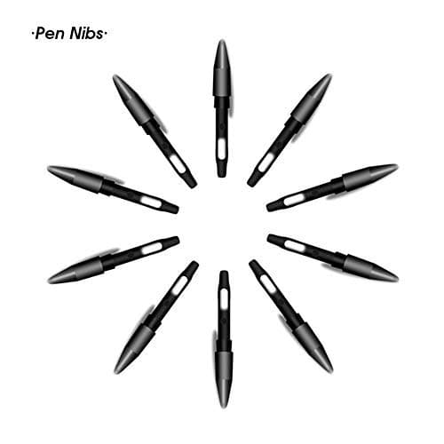 VEIKK 10-Pack Replacement Nibs for S640,A30，VK1560 and VK1560 PRO Drawing Tablet