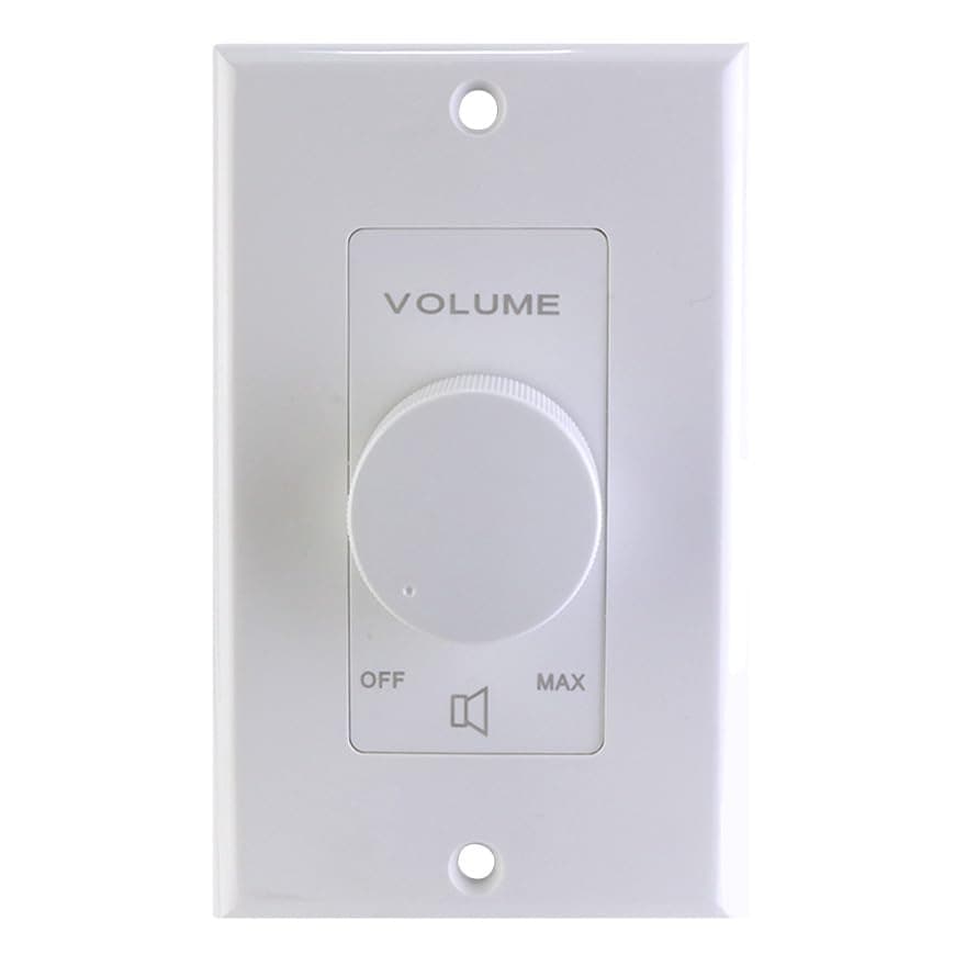 100W Impedance Matching Rotary Volume Control with White, Almond & Ivory Plates