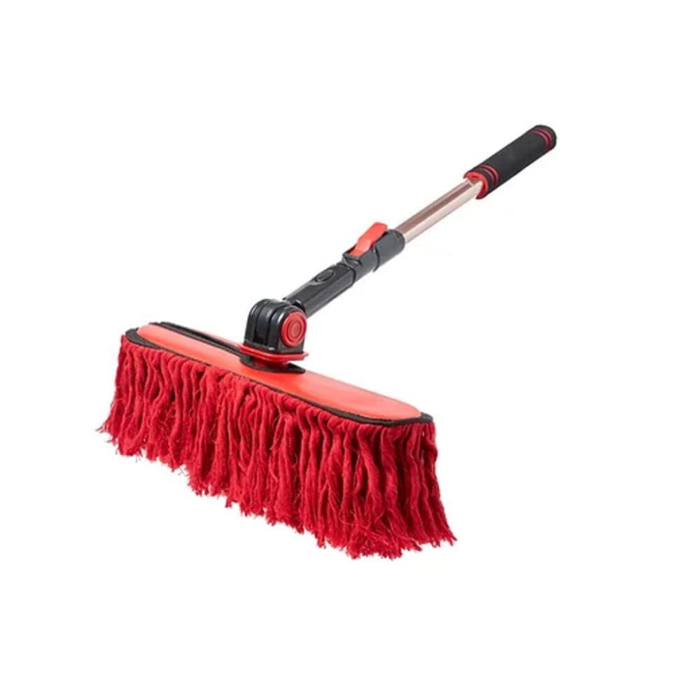 96629 California Car Duster Triple Threat Duster with Extension Handle , Red