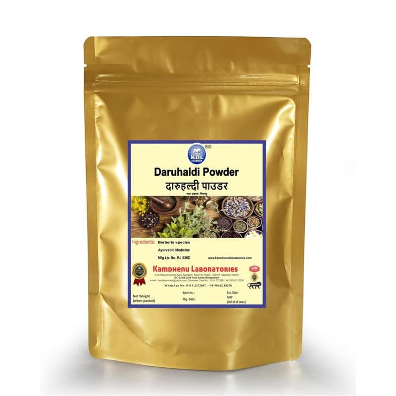 Daruharidra Powder | Indian Barberry| Daruhaldi powder| Berberis aristata| Indian Berberry| Pack of 1, 100 grams| For digestion and skin care