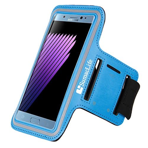 Galaxy S8 Plus Armband, Suamclife Sport Gym Wrokout Running Armband for Samsung Galaxy S8 Plus 6.2 inch, Blue