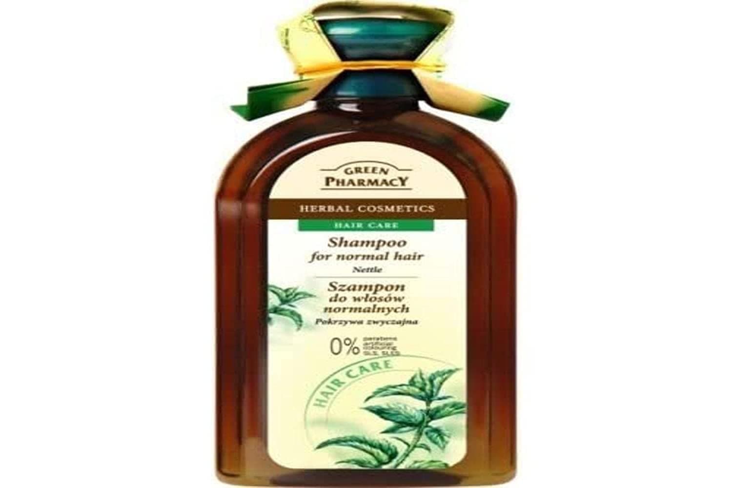 GREEN PHARMACYNettle Shampoo for Normal Hair – (0% parabens, artificial colouring, SLS & SLES) – 350ml