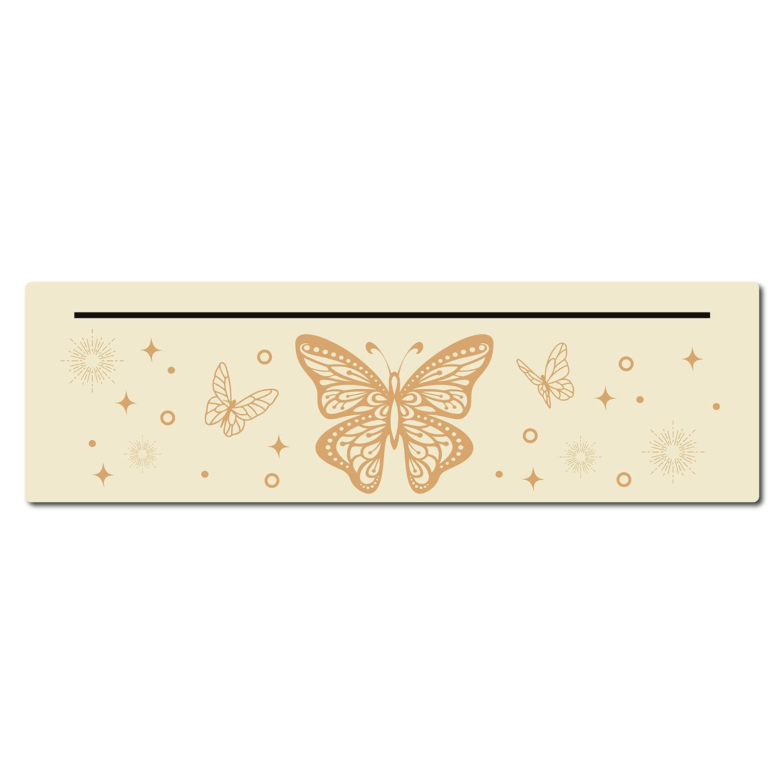 GORGECRAFT Wooden Card Stand for Tarot Wood Cards Altar Display Holder Witch Divination Tools Rectangle Majic Ceremonial Wiccan Supplies Dowsing Decor（Butterfly）