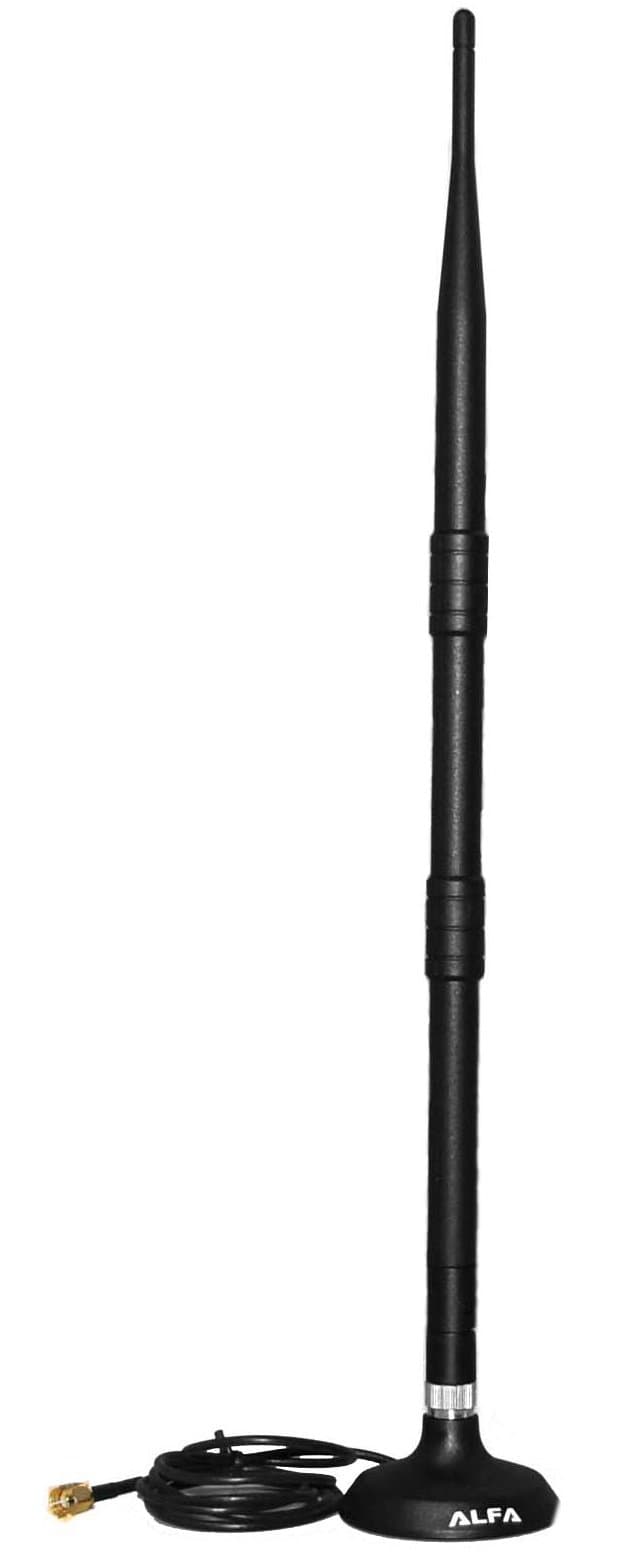 Gadgets World 9dBi WiFi Booster SMA OMNI-Directional Screw-on Swivel Antenna with Magnetic Base