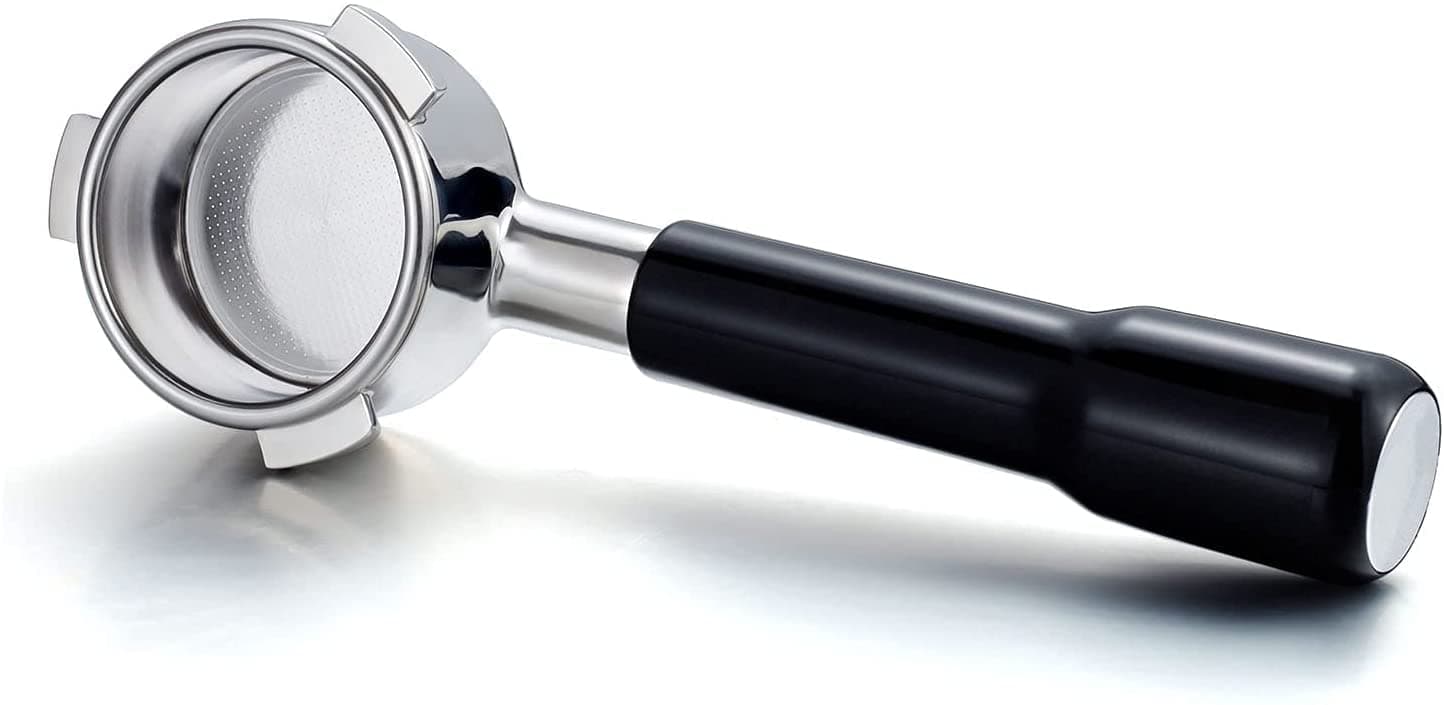 54mm Bottomless Portafilter, CAPFEI 54mm Bottomless Naked Portafilter Compatible with 54mm Sage/Breville Barista Series and 54mm Sage/Breville Machines (Filter Basket Included)