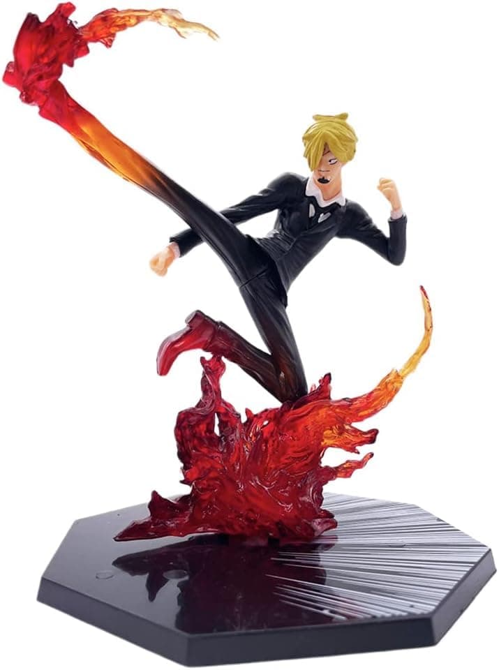 ONE Piece - Sanji Action Figure- Miniature Toy Figure (Doll) Special Edition for Car Dashboard, Decoration, Cake, Office Desk & Study Table (Pack of 1) (Height- 16cm)