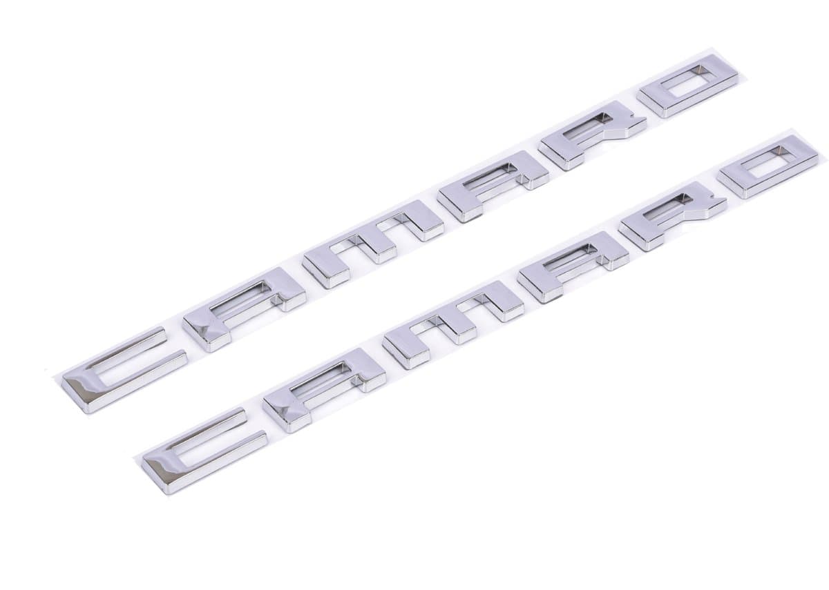 Aimoll Camaro Letter Emblem,for 3D Badge Chevy Camaro 2010 2011 2012 2013 2014 2015 Fender Emblem nameplate Letters Insignia Fifth Generation (2pcs Chrome)