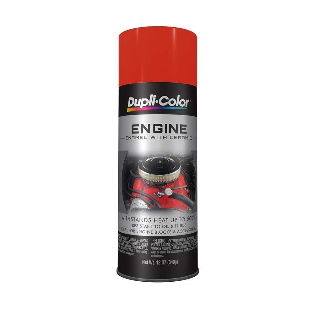 DE1652 Engine Enamel Spray Paint with Ceramic - Chrysler Hemi Orange - 12 oz Aerosol Can