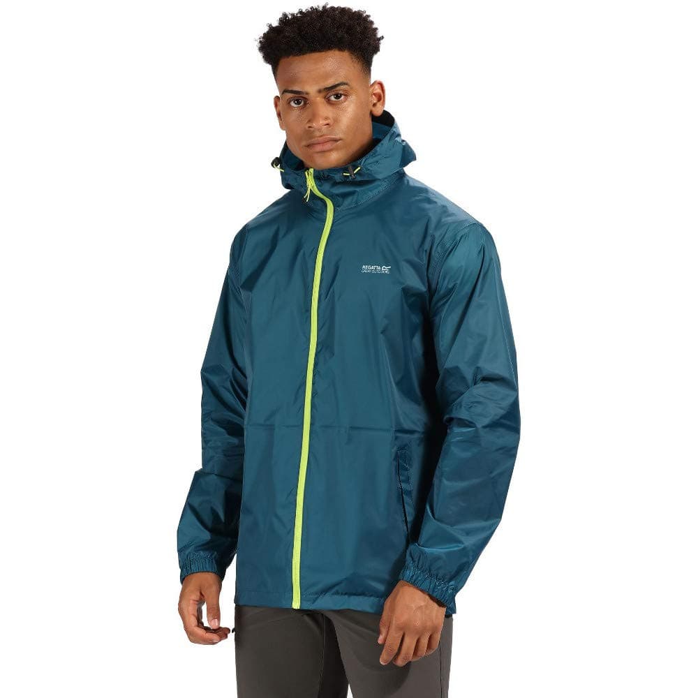 Regatta Mens Waterproof Pack-it III Jacket Breathable Lightweight Windproof Stuff Sack