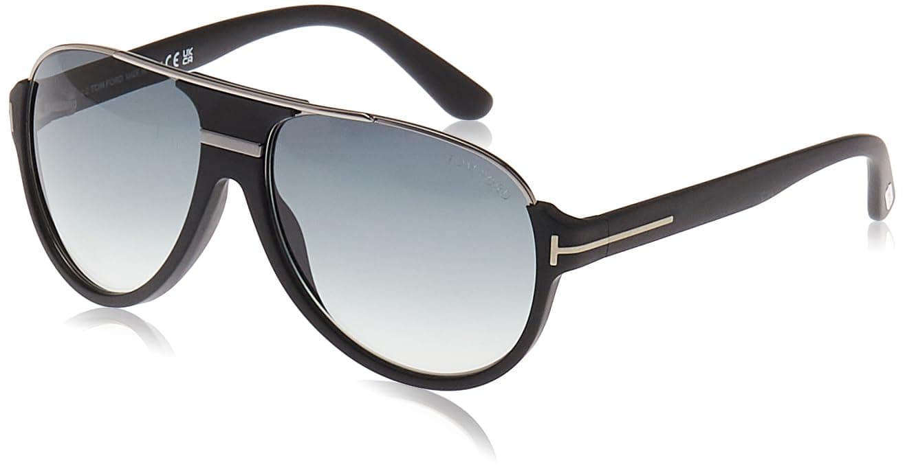 Dimitry Vintage Aviator Sunglasses in Matte Black