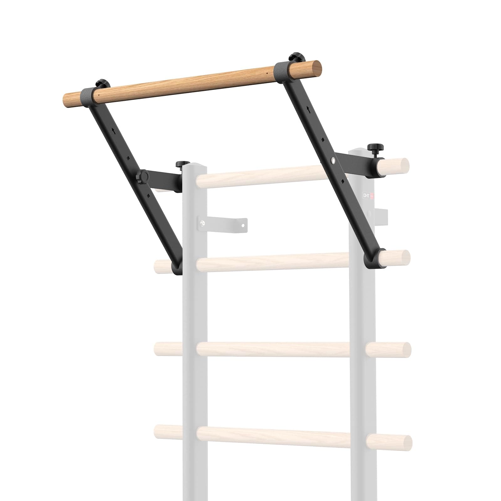 DHT Stall Bars & Pull-Up Bars - Wall Mounted Calisthenics Dip Bar Accessory - Home Office Fitness