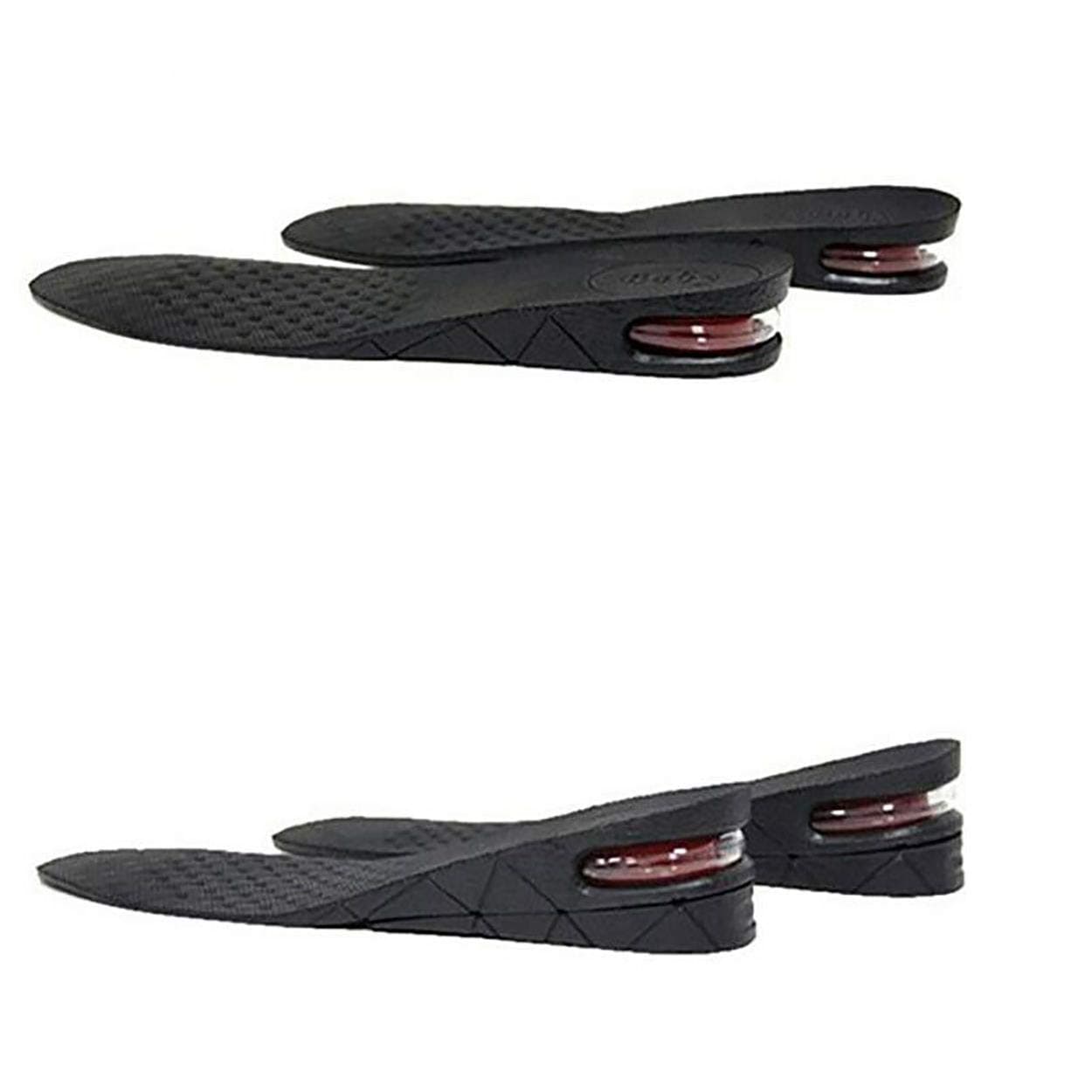 JS OneJS One Unisex Adjustable Heel Height Increase Shoe Lift Insole Inserts for Leg Discrepancies Heel Pain Heel Injuries Sports Injuries and Achilles tendonitis - (1 Layer 3cm) Black