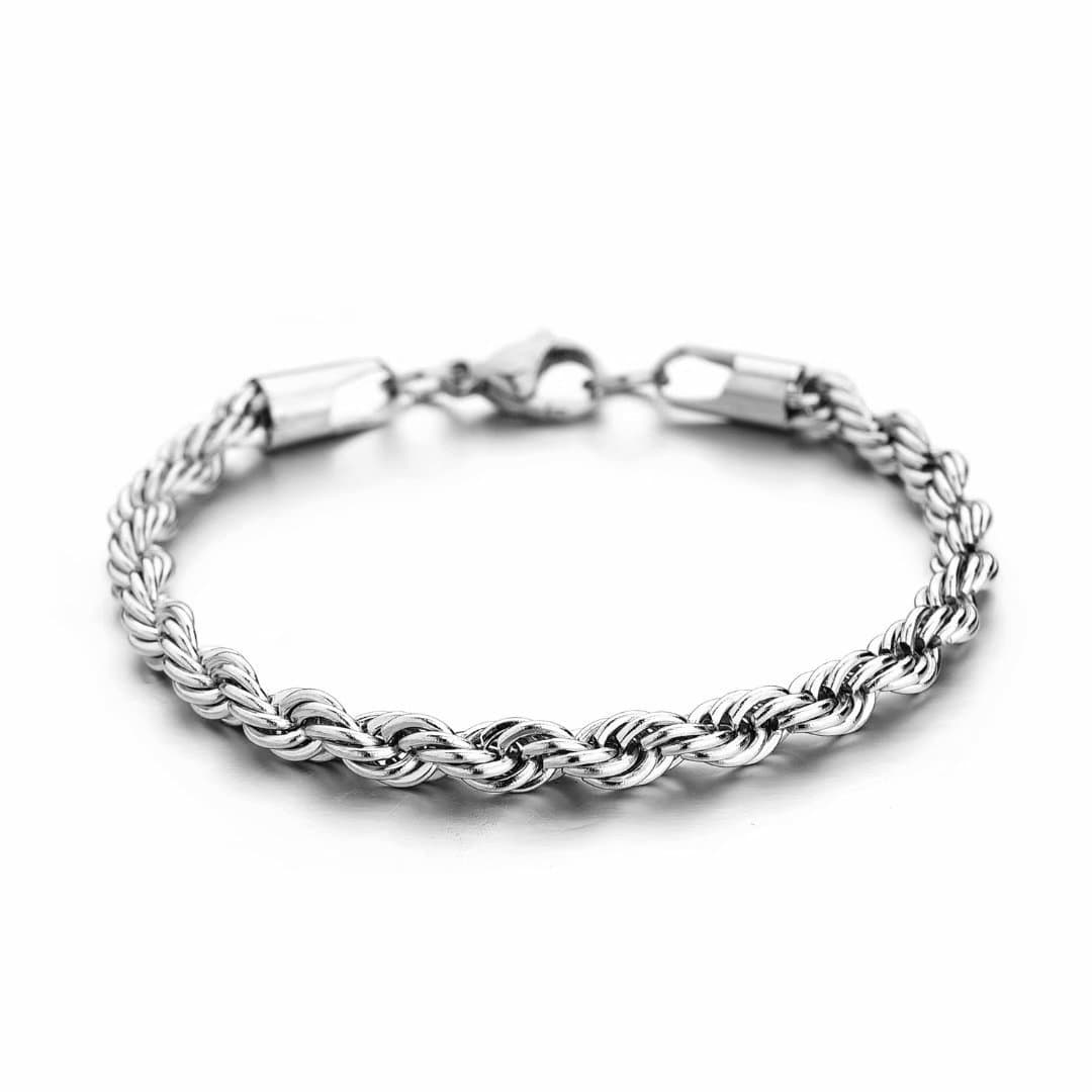 Twist Chain Necklace - Stainless Steel Rope Jewelry for Men & Women