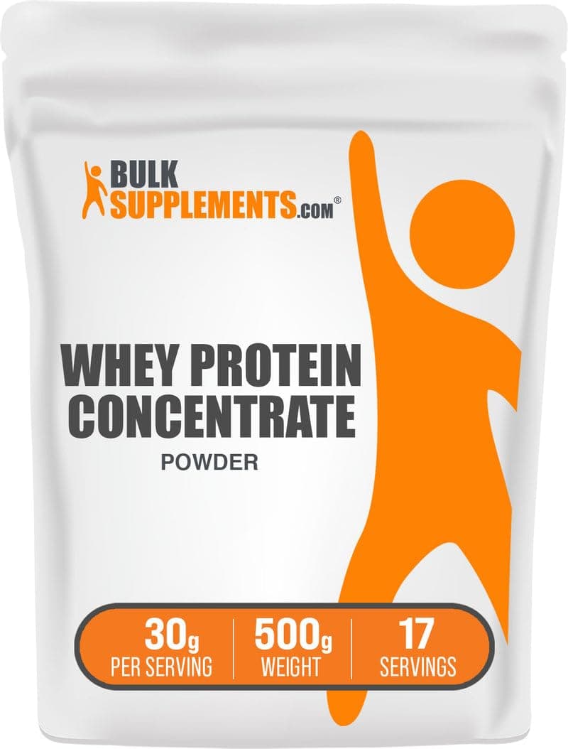 com Whey Protein Concentrate Powder - Whey Protein Powder Supplement, Unsweetened, Unflavored & Gluten Free, 30g per Serving, 500g (1.1 lbs) (Pack of 1)