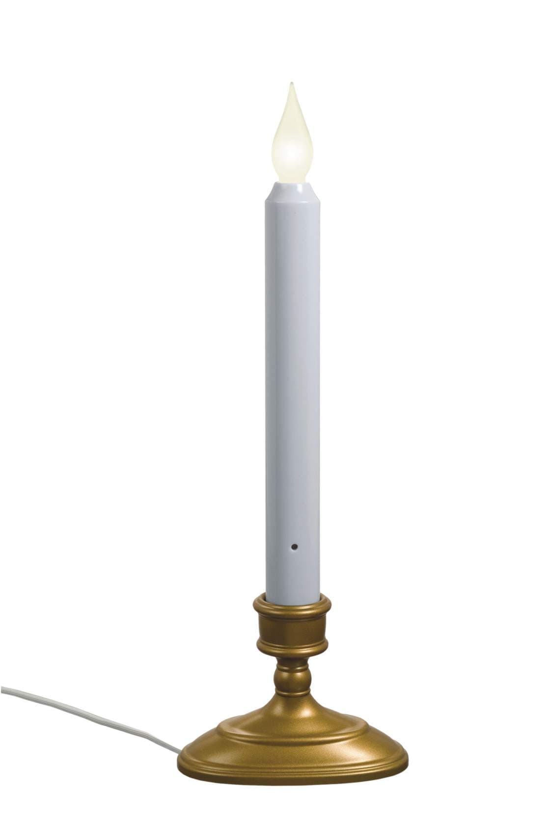 Xodus Innovations FPC1570B Electric LED Plug-in Window Candle with Sensor (Gold/Brass)