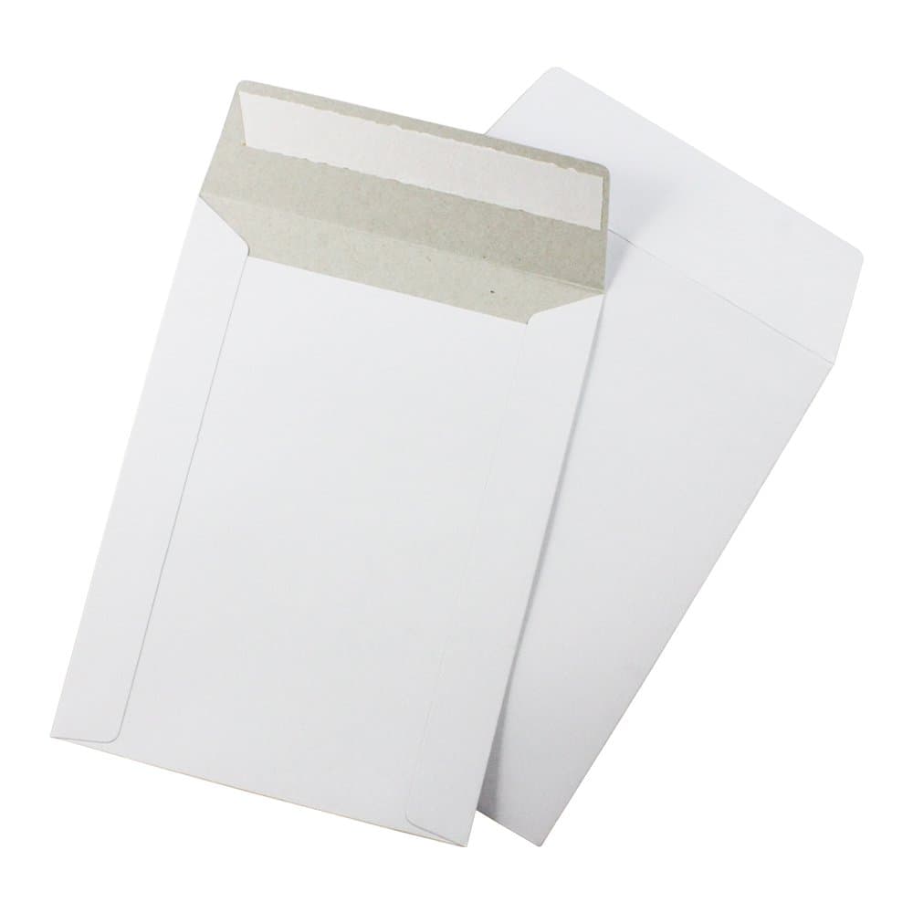 300 EcoSwift 6 x 8 CD/DVD Photo Mailers Stay Flats White Cardboard Self Seal Envelopes 6x8