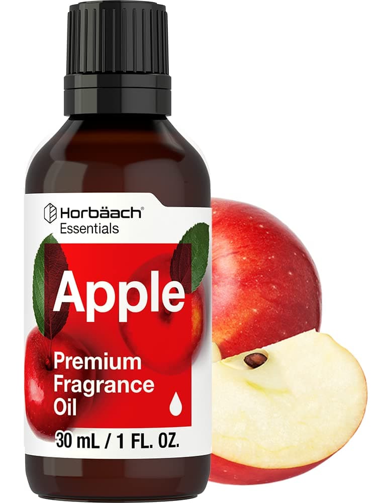 Horbäach Apple Fragrance Oil | 1 Fl Oz (30ml) | Premium Grade | for Diffusers, Candle and Soap Making, DIY Projects & More