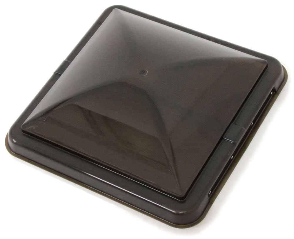 Cynder Universal 14" x 14" Lid Impact-Resistant RV Camper Motorhome Trailer Roof Air Vent Cover for Vortex Vent Fan, Ventline, Elixir (Smoke)