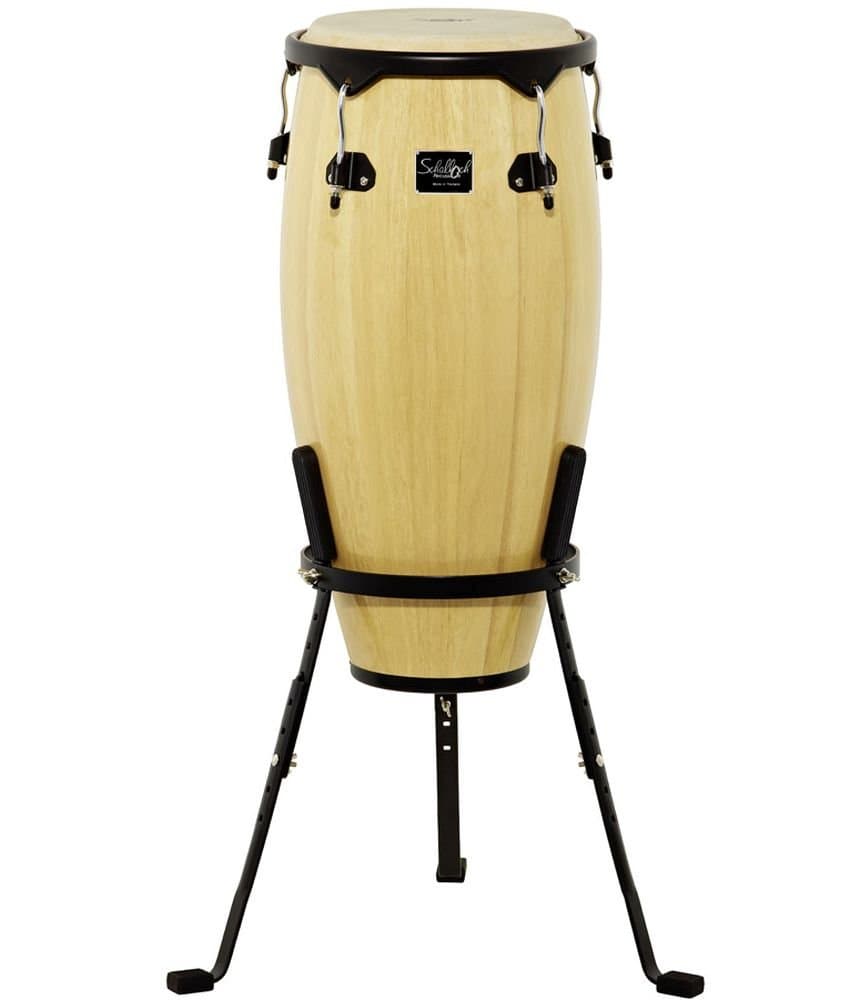 Schalloch Percussion 50.011NT 11-Inch Wood Conga with Stand, Natural