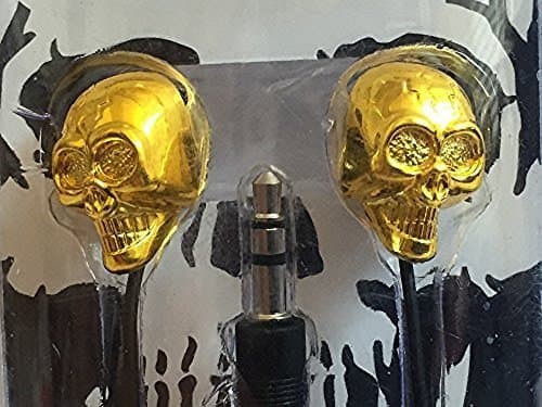 Skull Earbuds - Gold Color