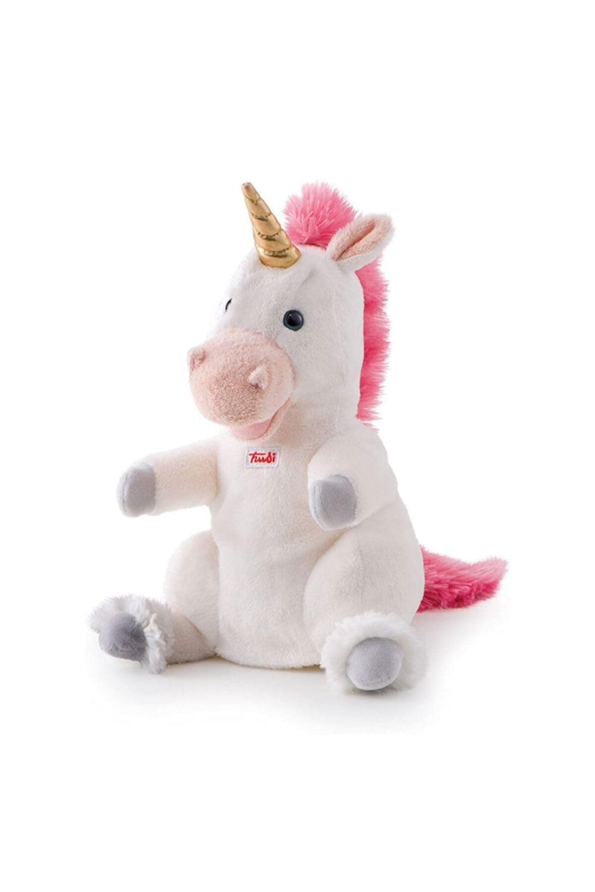 Unicorn Puppet Trudi | Plush puppets and marionettes for Trudi theatre. Game for children. Tell and create stories. Decorative plush. | 17x30x17cm size S | Puppets | model 29910