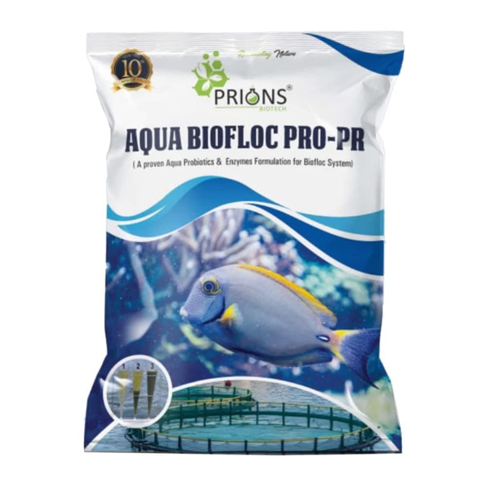 Aqua Biofloc Pro-PR, Ultra Probiotic Supplements for Aqua Biofloc Systems, Aquaculture Feed Supplement with 50 Billion CFU - Per Gram - (1 Kg)
