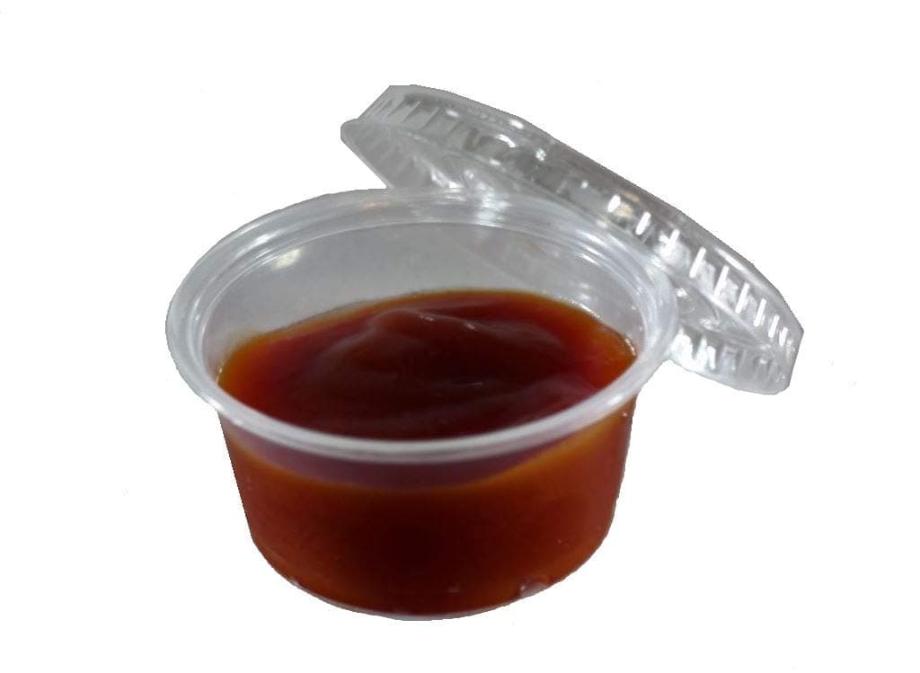 125 Pack of Individual Portion Souffle Condiment Cups with Lids - 2 oz. - Perfect for Ketchup