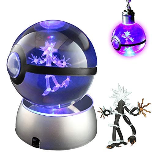 COOLINKO 3D Crystal Ball LED Night Light with LED Keychain Laser Engraving (Xurkitree)