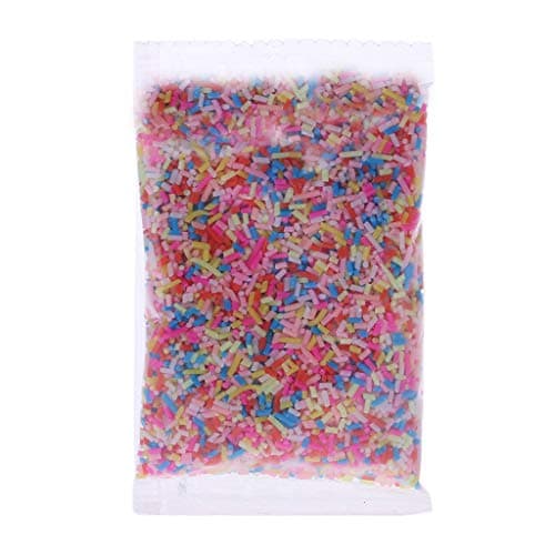 PoityA Plastic Rainbow Sprinkles Fluffy Floam Slime Clay Mud DIY Slime Accessories 26g 1