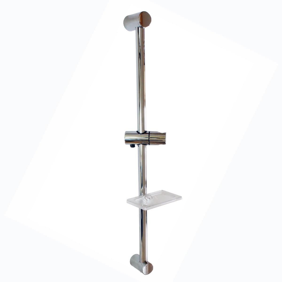 SANIXA JL14MOON Shower Rod Adjustable Bracket Telescopic Shower Holder & Soap Dish Brass/ABS Shower Rail Wall Bar Shower Bathroom