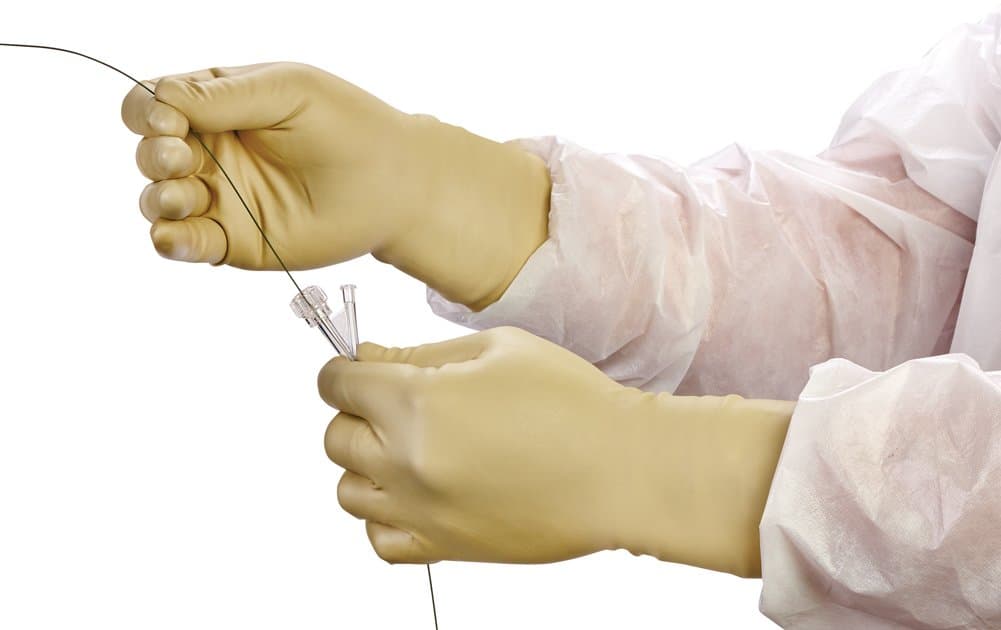 RadiaXon Radiation Resistant Latex Gloves, Size 6.5, 5 pairs per box