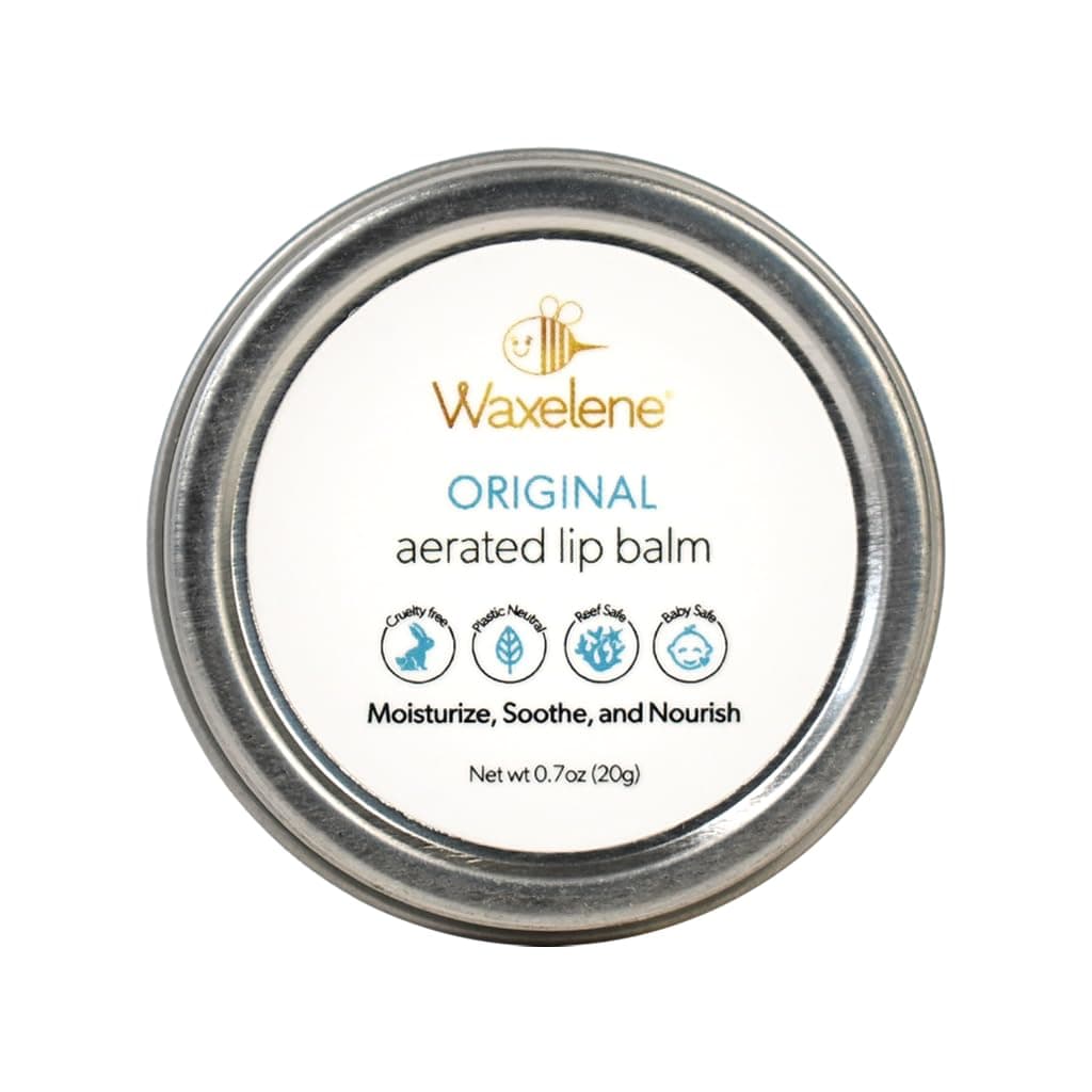 Original Aerated Lip Balm Tin, Best Lip Balm Ever Organic Calming Multipurpose Ointment Baby Eczema Dry Sensitive Skin Body Face Moisturizer