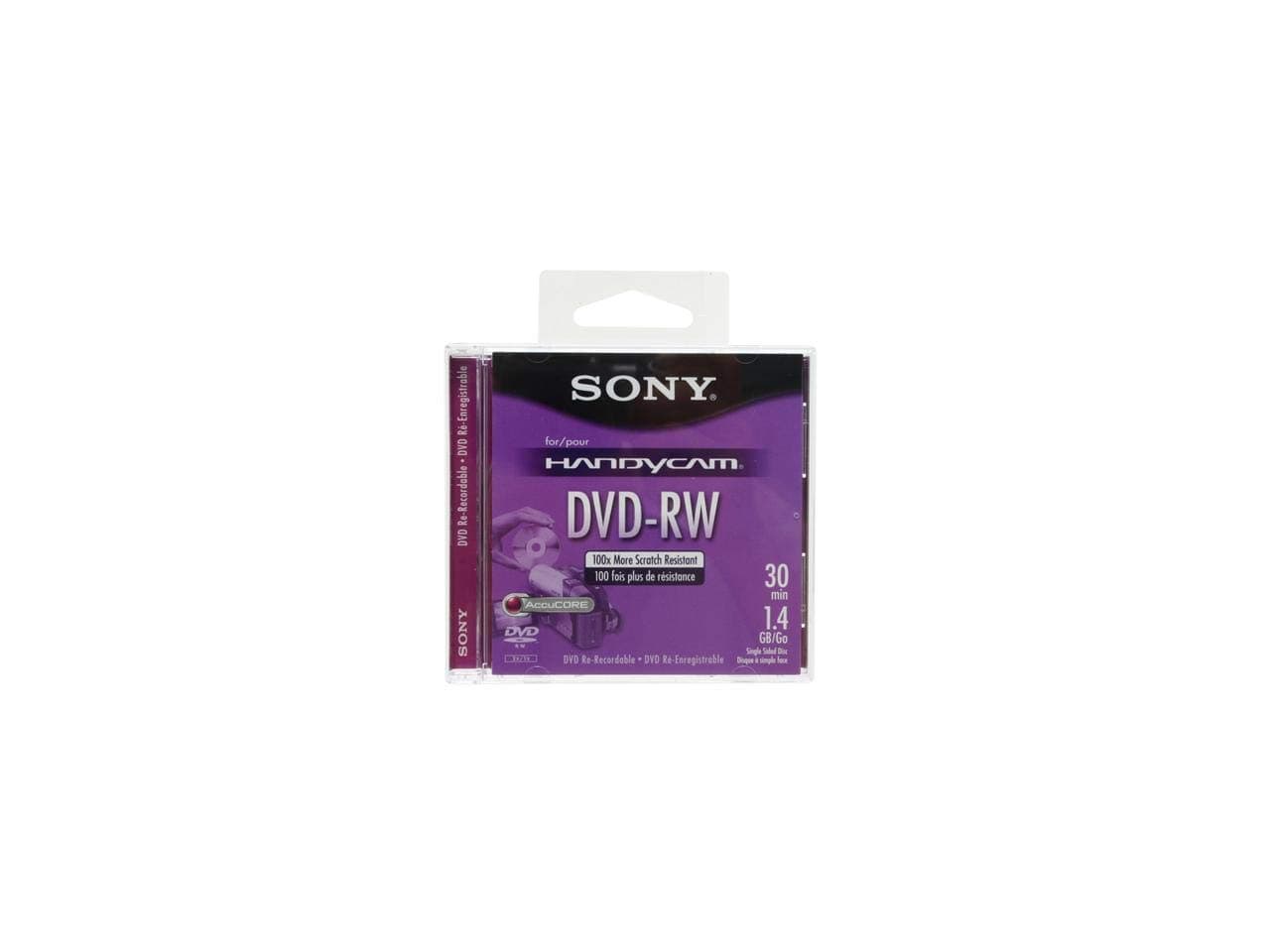 Sony DVD-RW Mini Disc, DVD-RW, 3.15", 30m, 1.4GB 7107