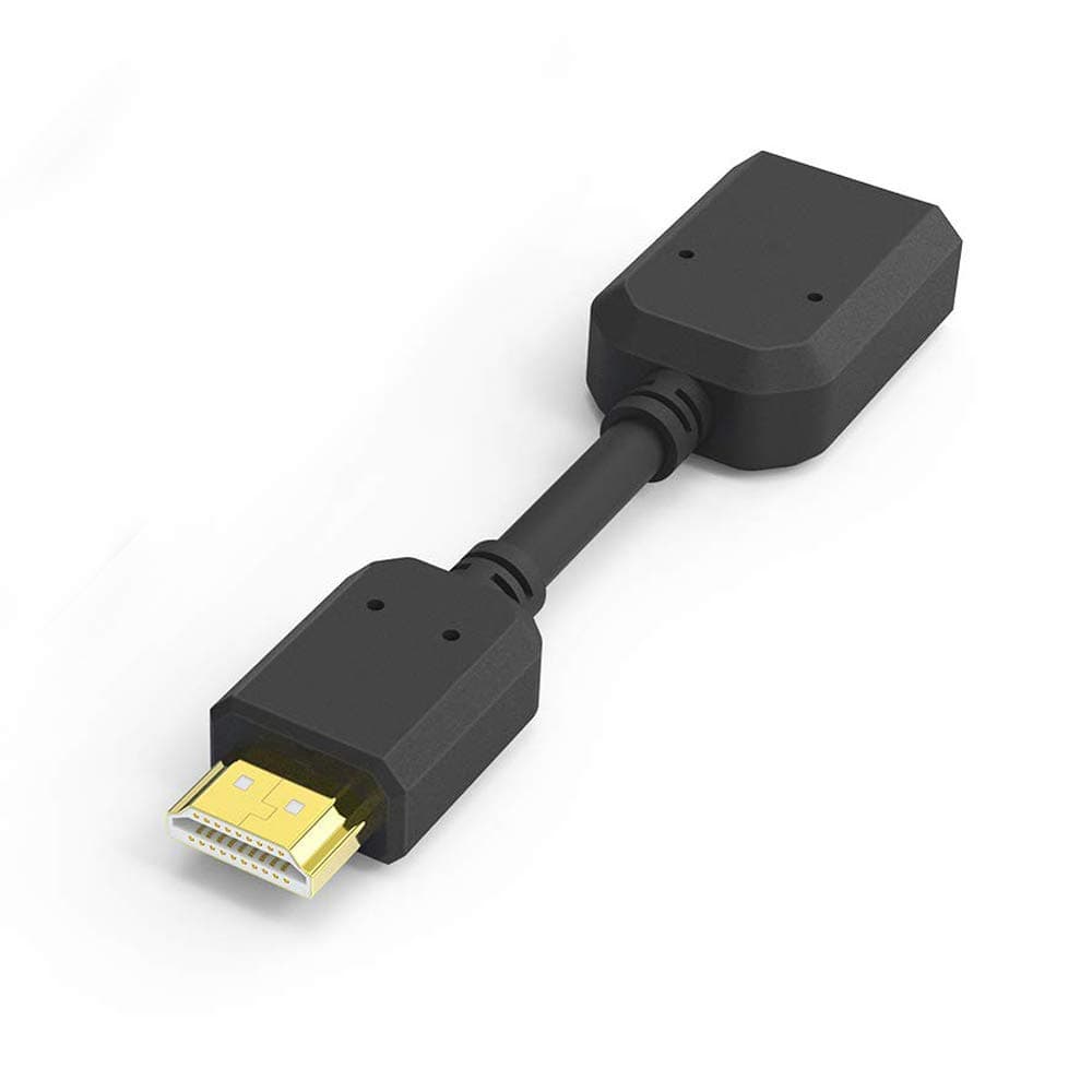 LS LAPSTER Quality AssuredHigh Speed HDMI Male to Female Swivel Adapter HDMI Extension Cable for Google Chrome Cast -10cm (Black)