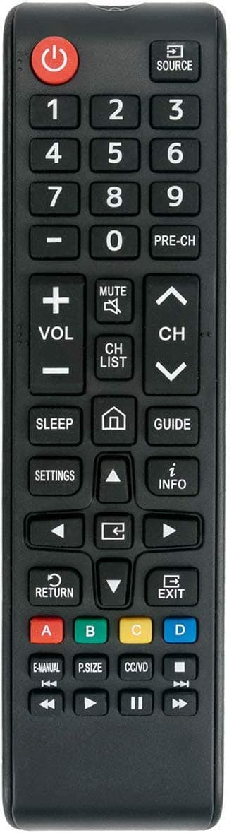 Replacement Remote Control for Samsung UN65MU1290 55FH6200 UN58MU6100 UN58MU6100F UN58MU6100FXZA Smart TV