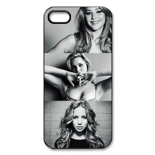 Actress Design-2 Jennifer Lawrence Print Black Case With Hard Shell Cover for Apple iPhone 5S