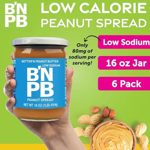 Better'n Peanut Butter, 6 Pack, Low Sodium, Low Fat and Gluten Free, 16 Oz
