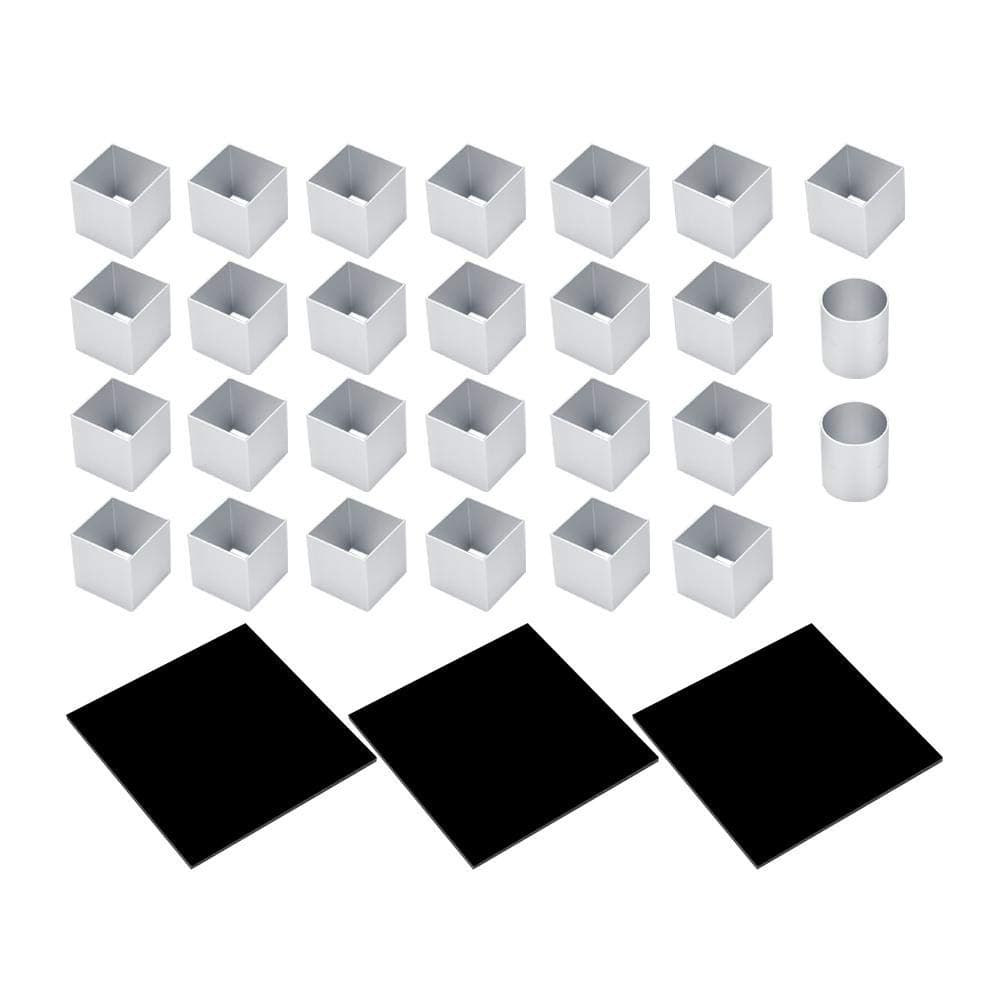 Cube Cake Mold - VIFER Three-Layer 3D Metal Cube Cake Mold Mousse Cake Dessert Bake Mold Tool