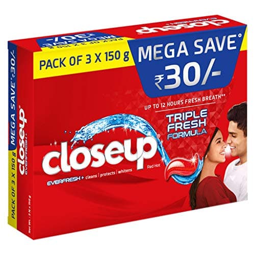Toothpaste For Fresh Breath Triple Fresh 450G (150G X 3)